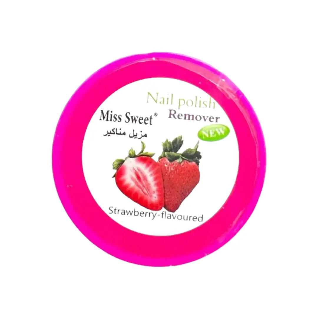 Miss Sweet Nail Polish Remover Strawberry Pads 38s | Quick & Easy Nail Polish Remover Wipes