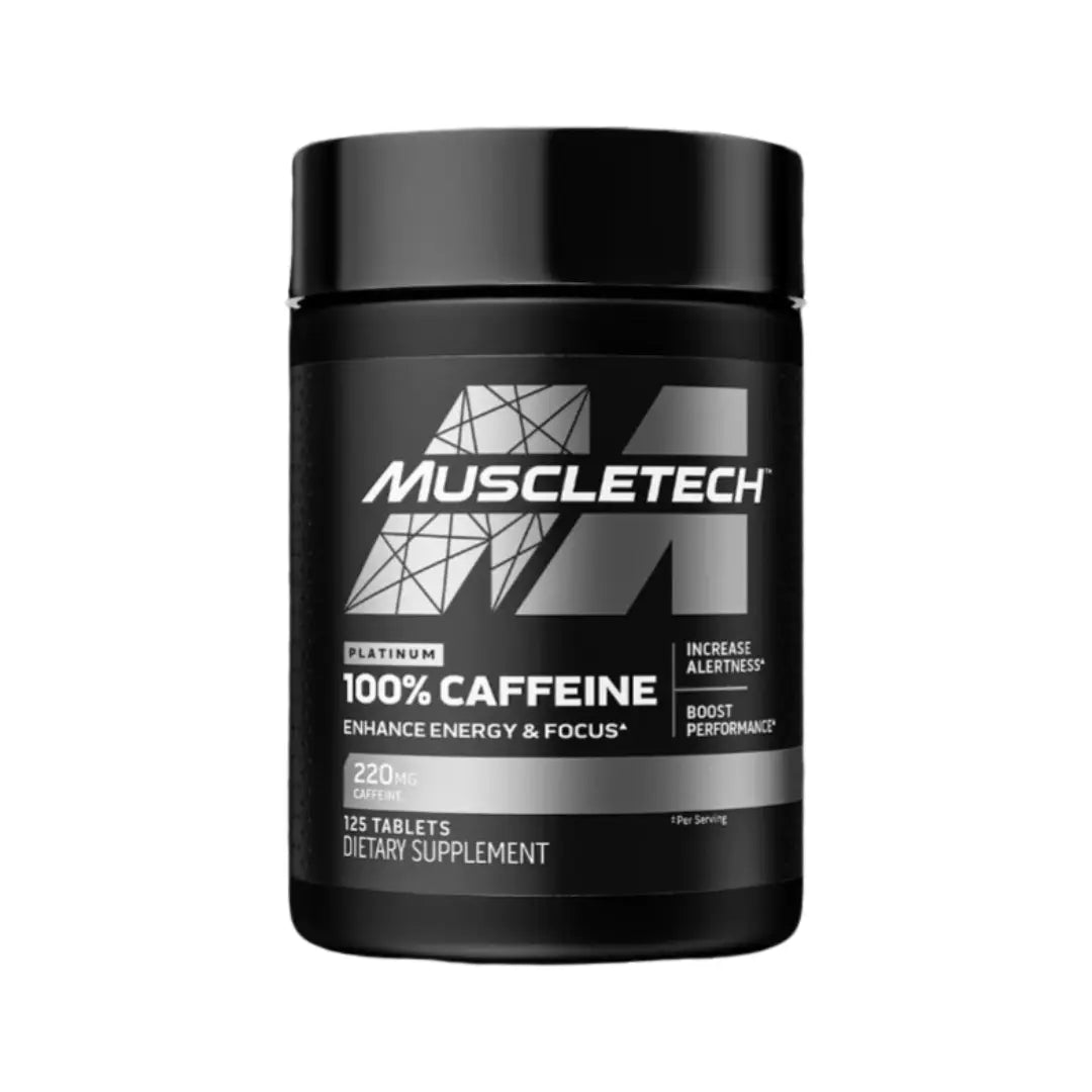 MuscleTech Platinum Caffeine 220mg Tablets 125s – High-Potency Caffeine Supplement