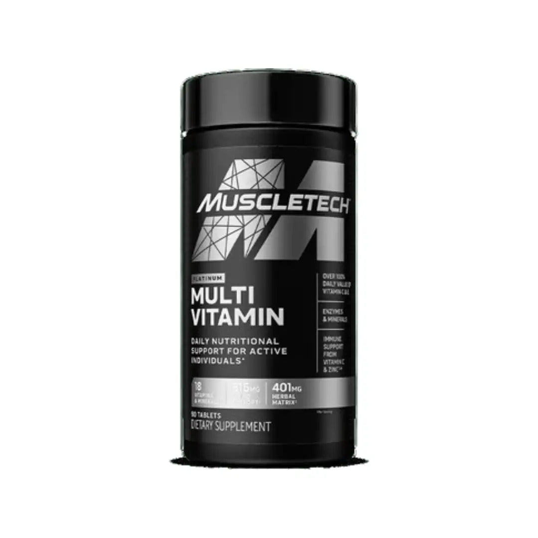 MuscleTech Platinum Multivitamin Tablets 90s – daily vitamins and minerals for active adults