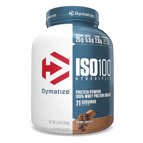 DYMATIZE ISO100 WHEY PROTEIN ISOLATE 5LB GOURMET CHOCOLATE SERV 71
