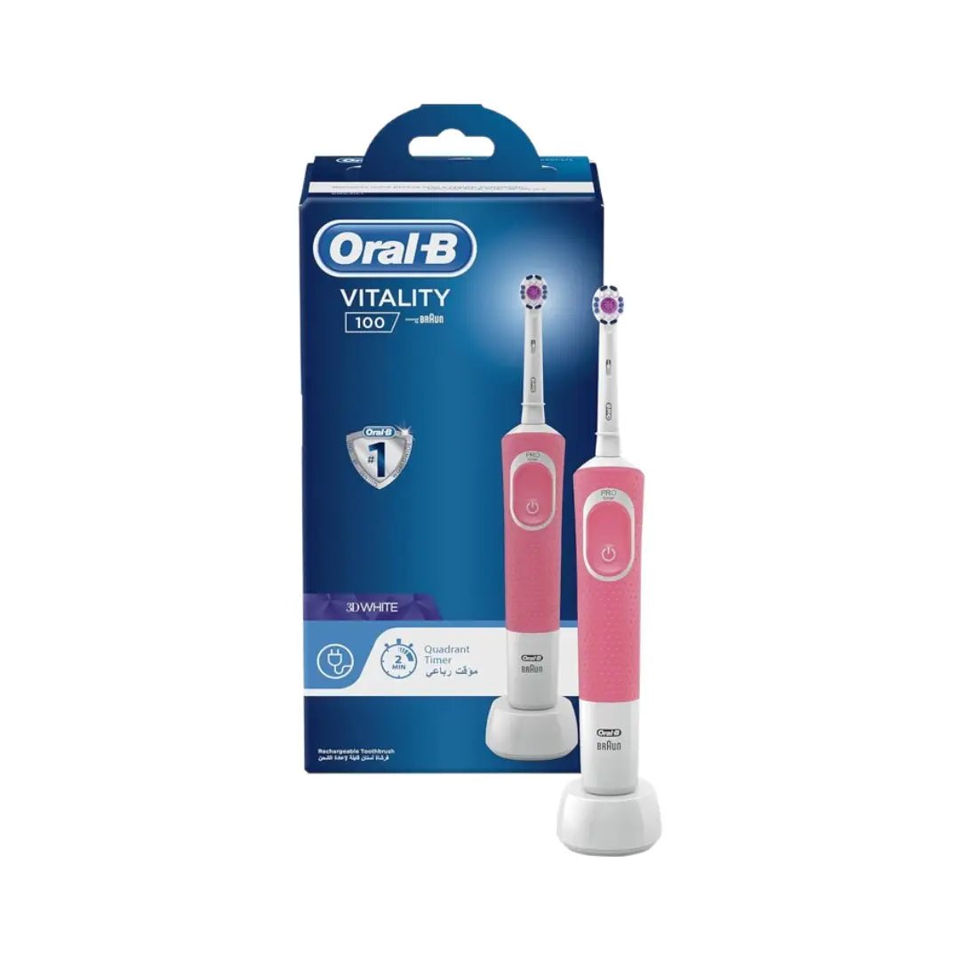 Braun Oral B 100 Vitality 3D White Rechargeable T/B Pink D100.413.10