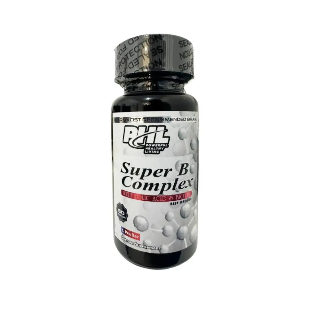 PHL Super B-Complex Capsules 60s for energy metabolism and nervous system support