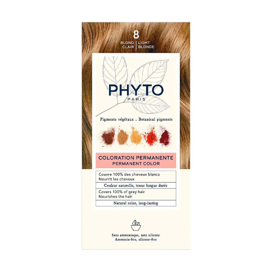 PHYTO Color 8 Light Blonde Hair Color 60ml