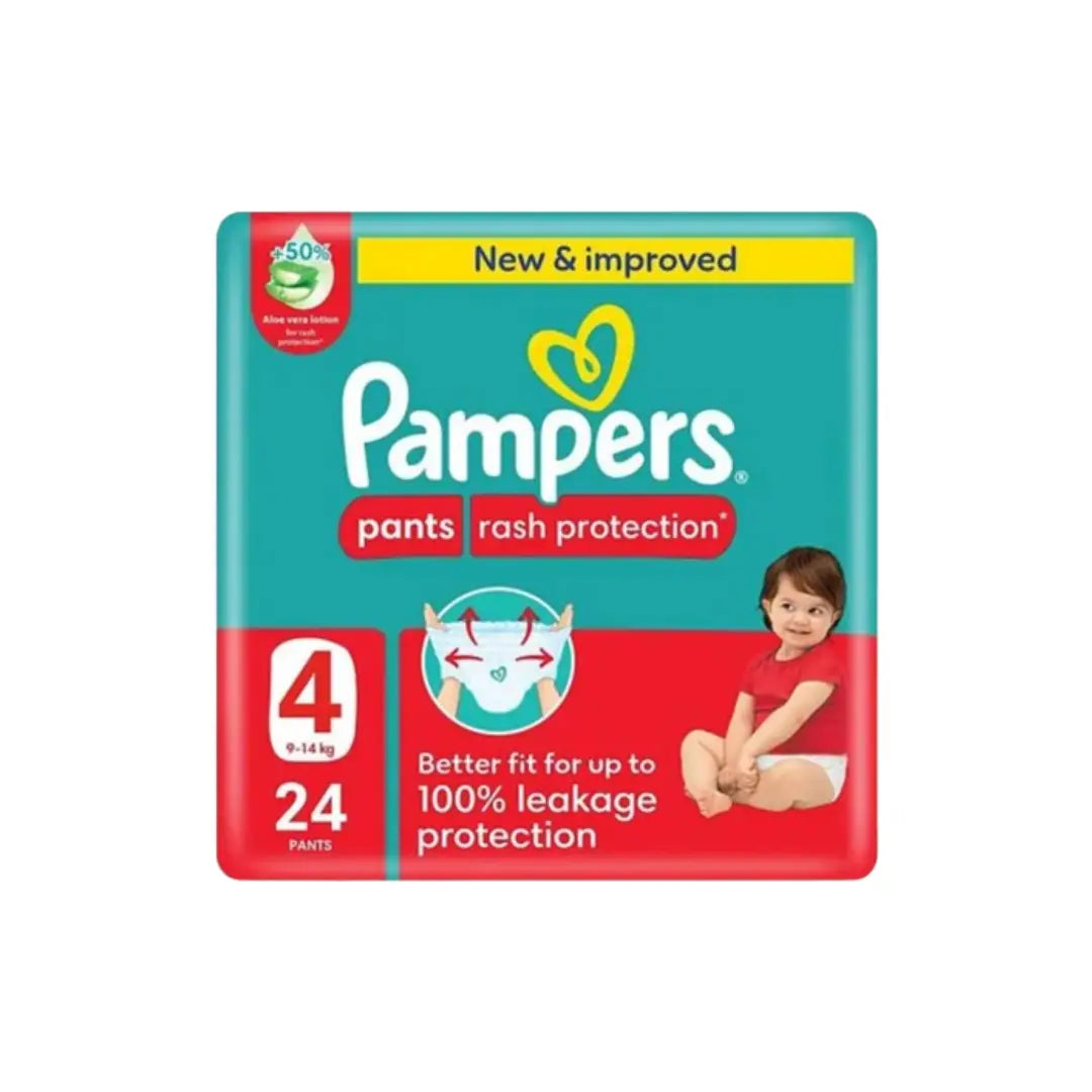 Pampers 4 Rash Protection Pants 24s