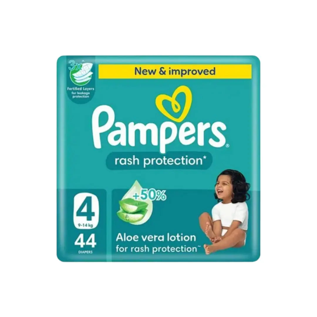 Pampers Rash Protect Size 4 Diapers 44s soft breathable absorbent baby diapers