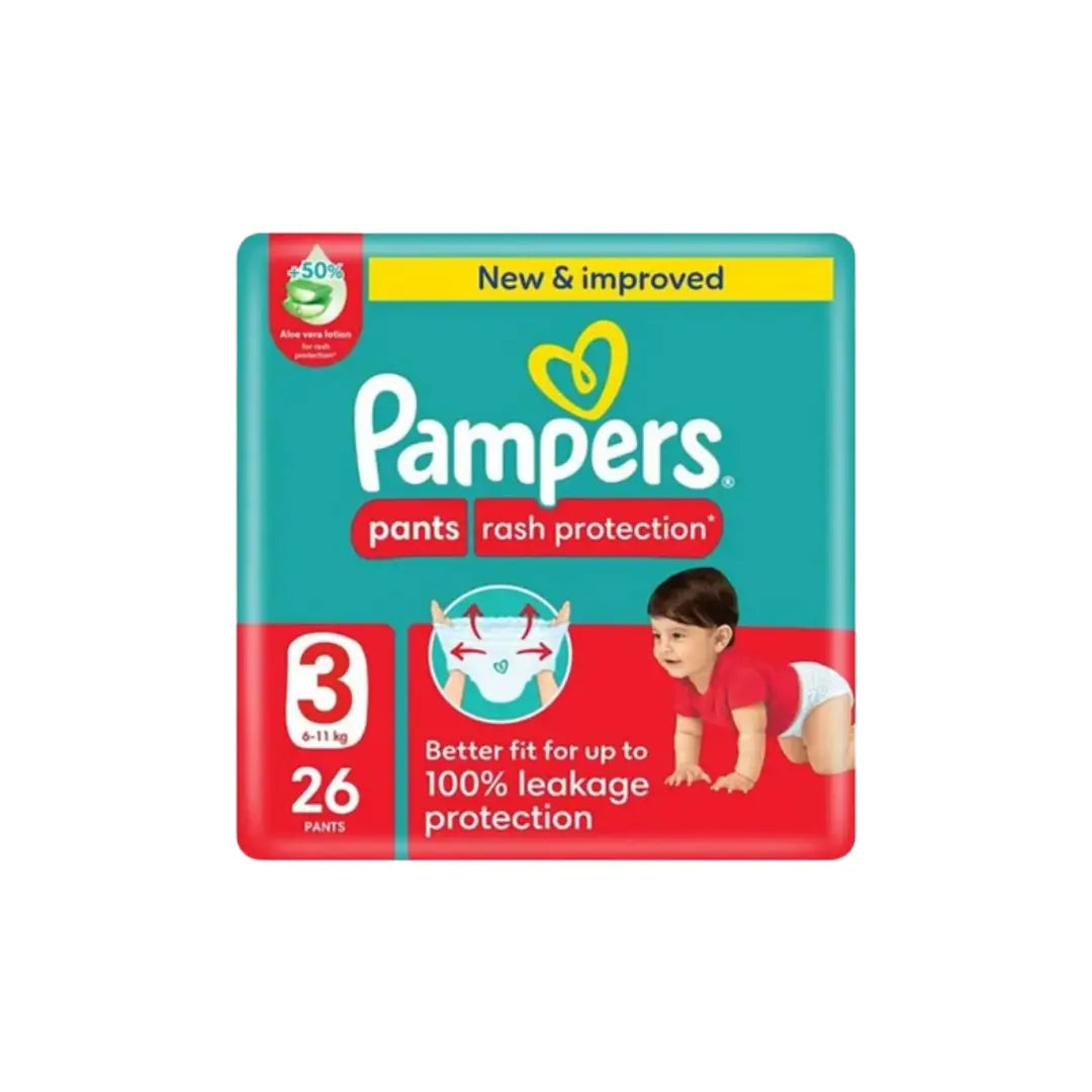 Pampers 3 Rash Protection Pants 26s