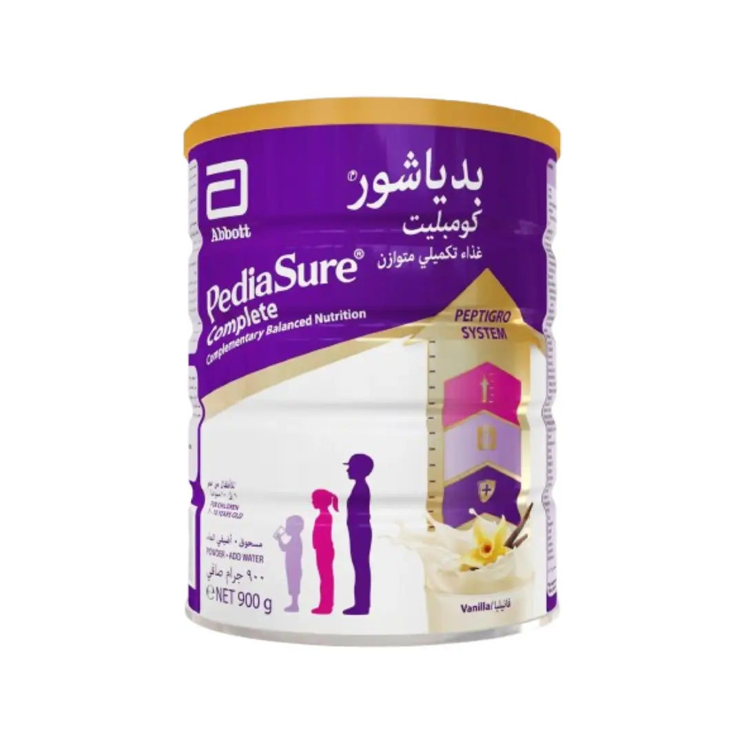 PediaSure Complete PeptiGro Chocolate Powder 900g – Children’s Nutritional Supplement Drink with Protein, Vitamins & Minerals