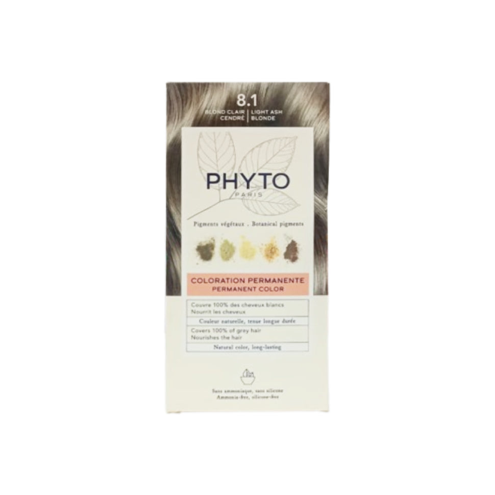 Phyto Permanent Hair Color 8.1 Light Ash Blonde