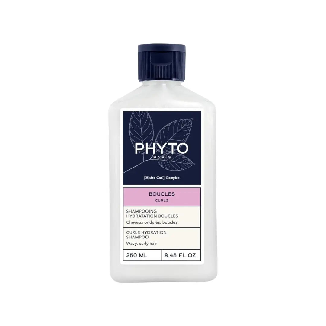 Phyto Curls Hydration Shampoo 250ml | Hydrating Shampoo for Curly & Wavy Hair | Sulfate-Free Curl Definition & Shine Care
