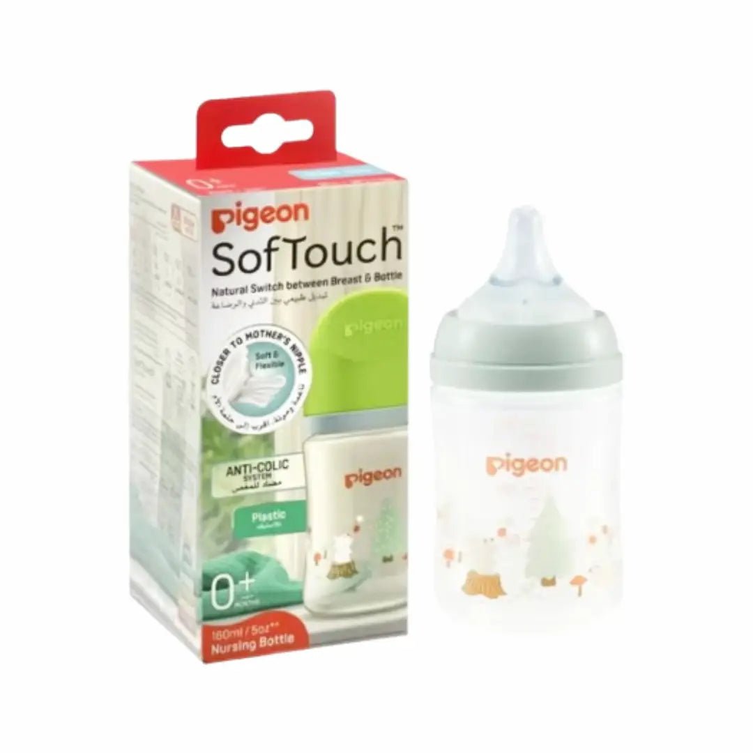 Pigeon Soft Touch Wide Neck Decorated Nursing Bottle 160ML 0M+ 81228