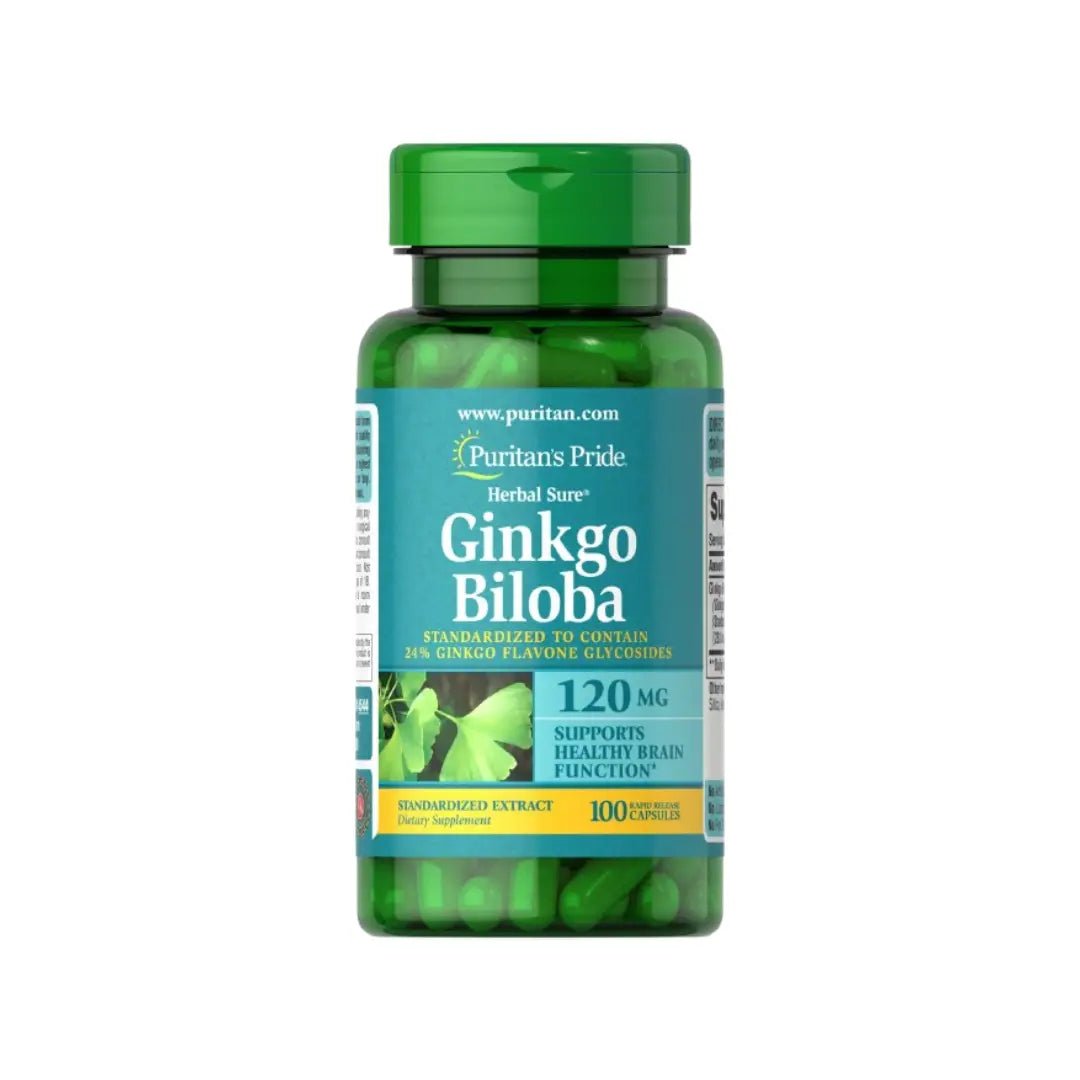 Puritans Pride Ginkgo Biloba 120mg Cap 100s