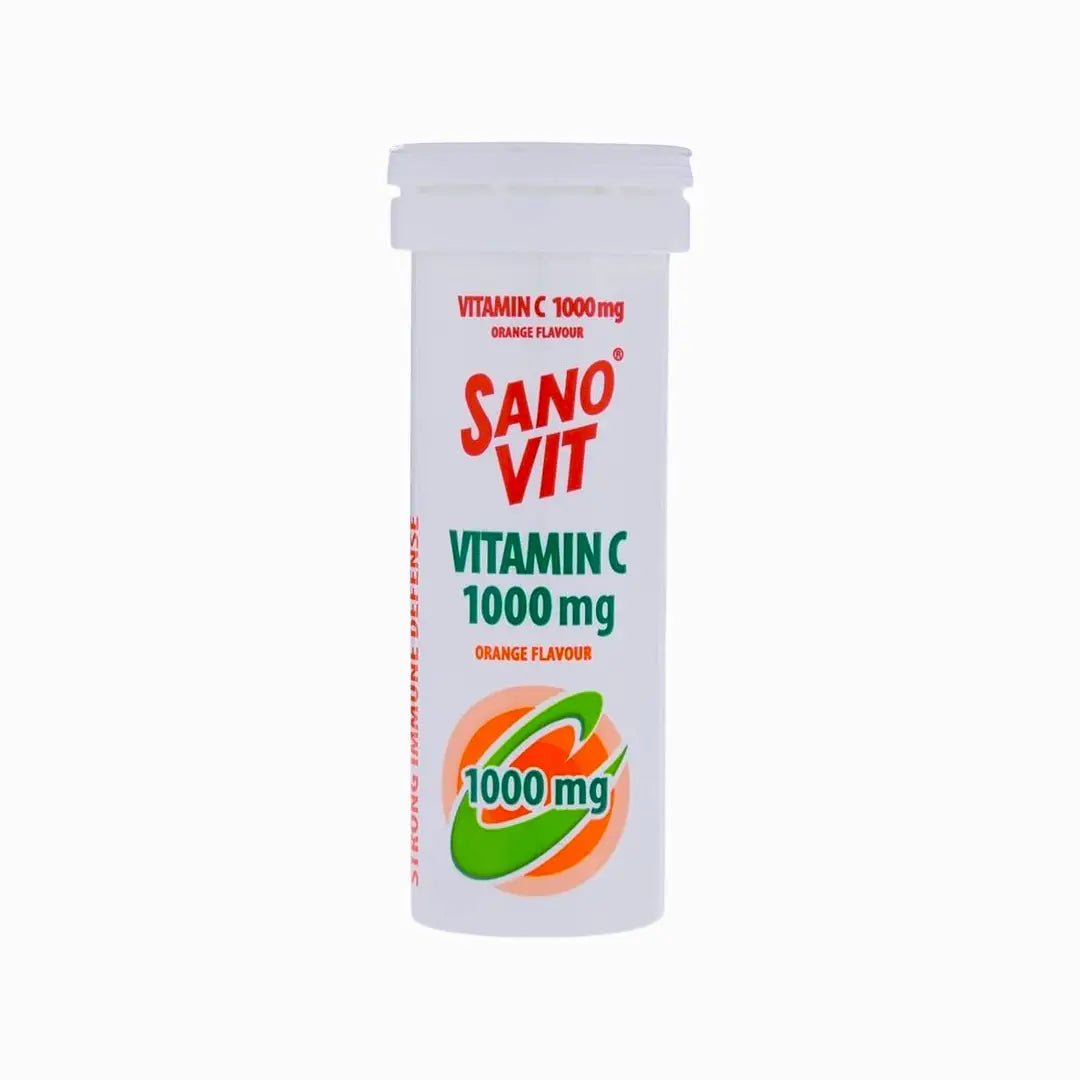 SANOVIT Vitamin C Effervescent Orange Tablets 10s for immune support and antioxidant benefits