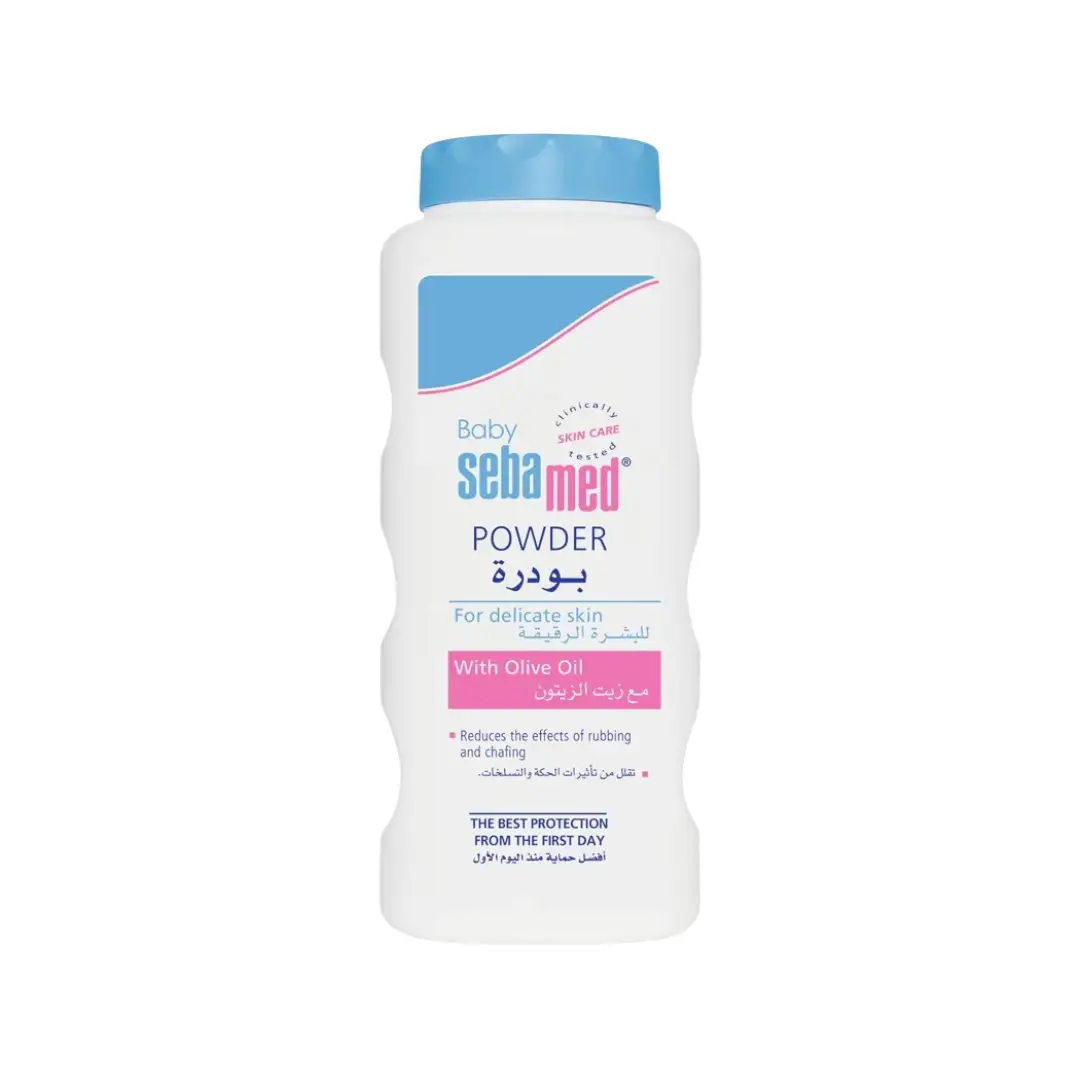 Sebamed Baby Powder with Olive Oil 100g – Gentle Soothing & Moisturizing for Sensitive Skin