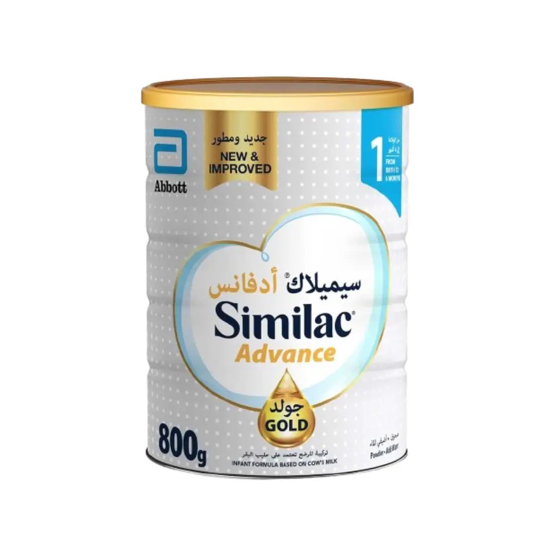 Similac Advance Gold 1 Infant Formula 800g for babies’ growth, brain development, and immunity support