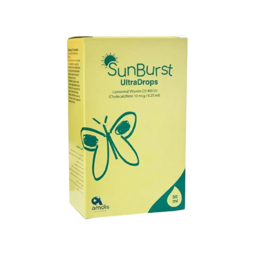 SunBurst Ultra Vitamin D3 Drops 30ml | Liquid Vitamin D Supplement | Bone & Immune Support