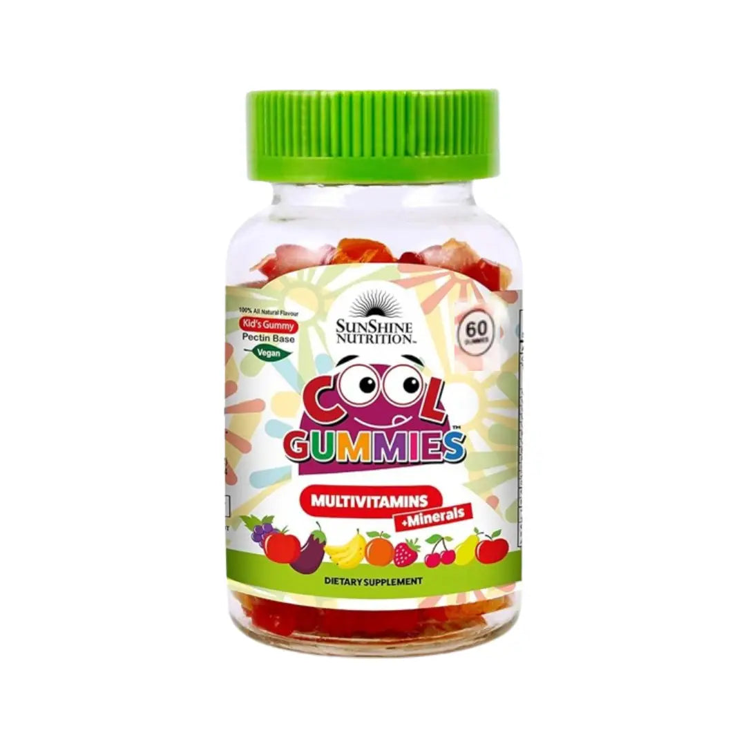 Sunshine Nutrition Multivitamin + Minerals Cool Gummies 60s for daily nutrient support, immunity, and overall health