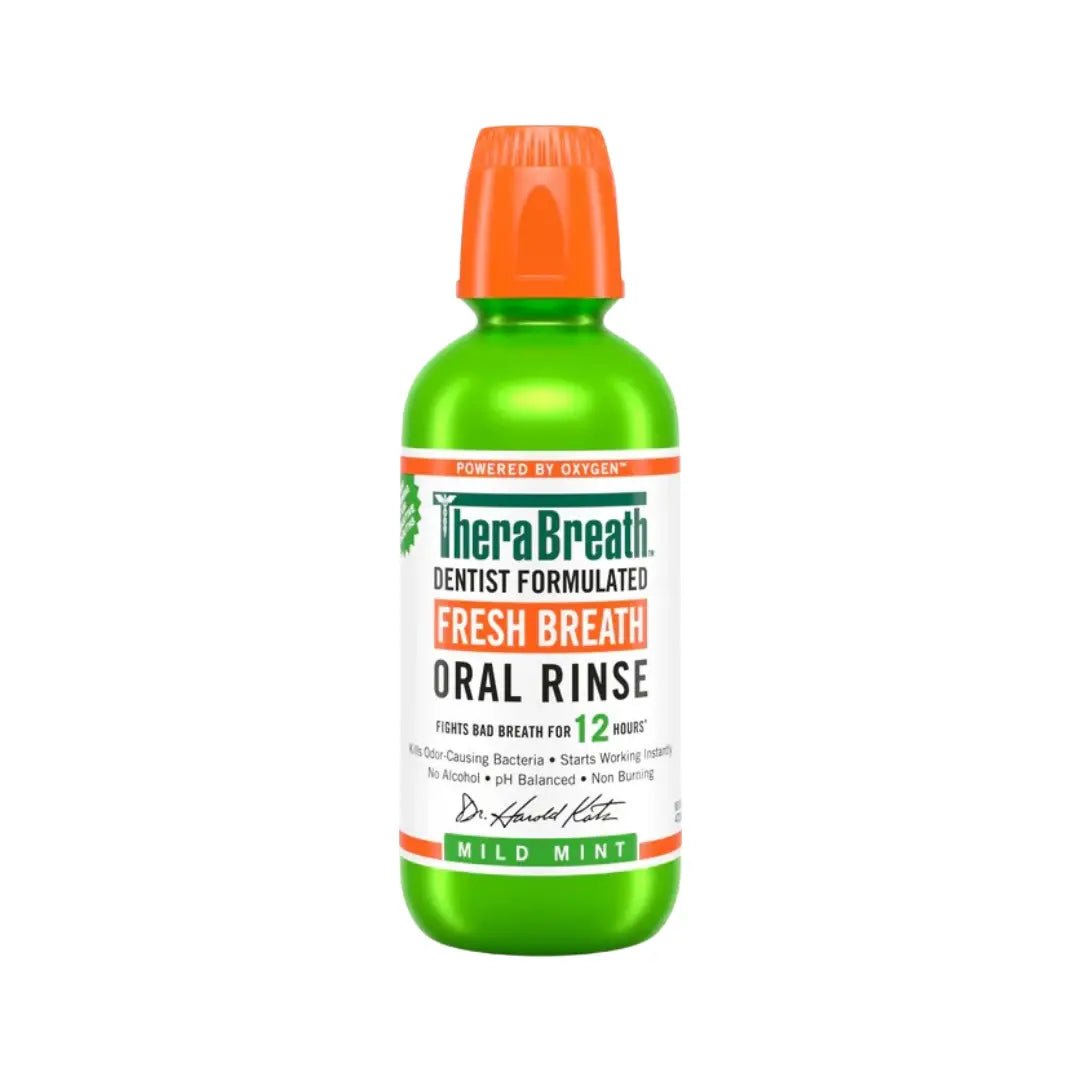 TheraBreath Mild Mint Oral Rinse 473ml - Fresh Breath Mouthwash