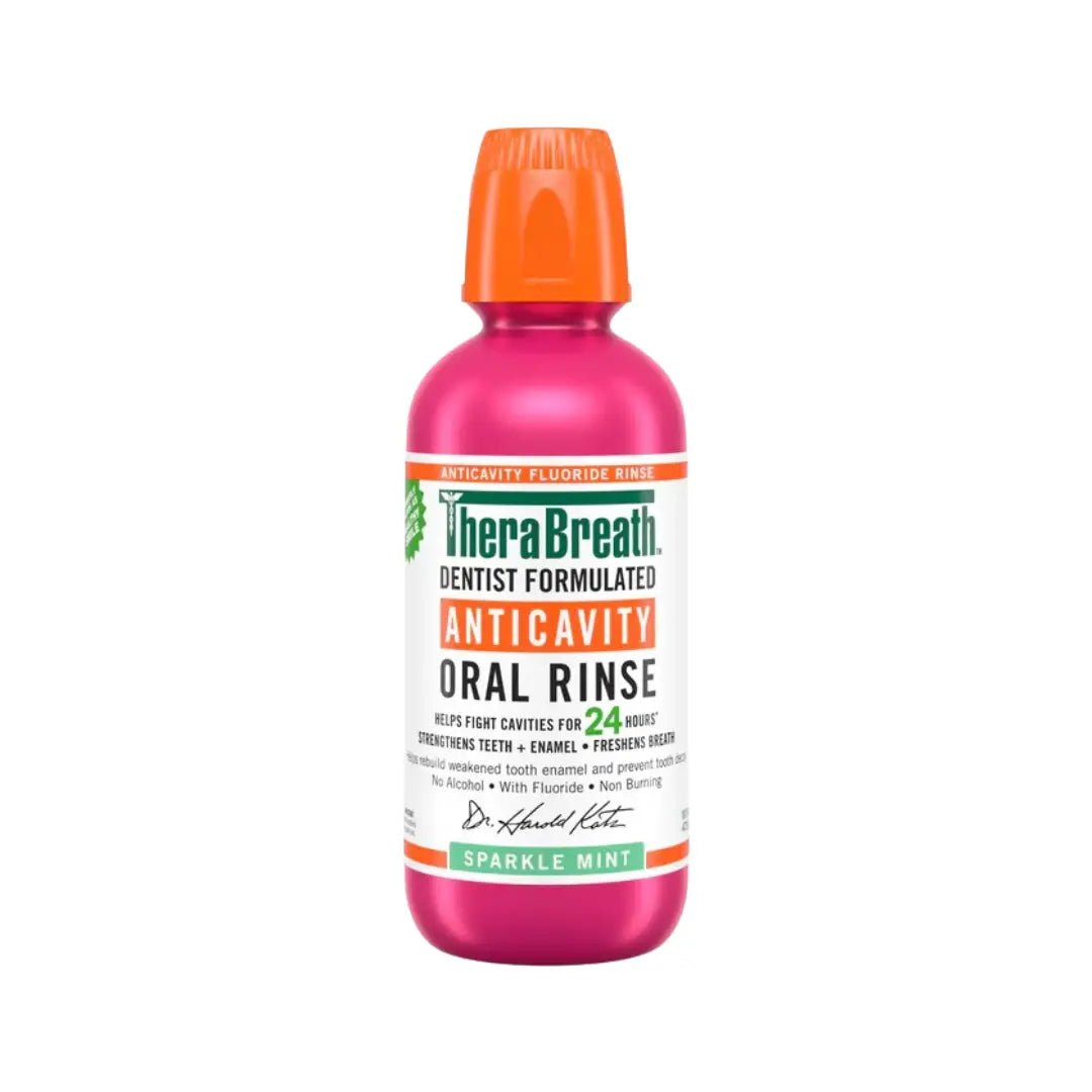 TheraBreath Oral Rinse Sparkle Mint 473ml