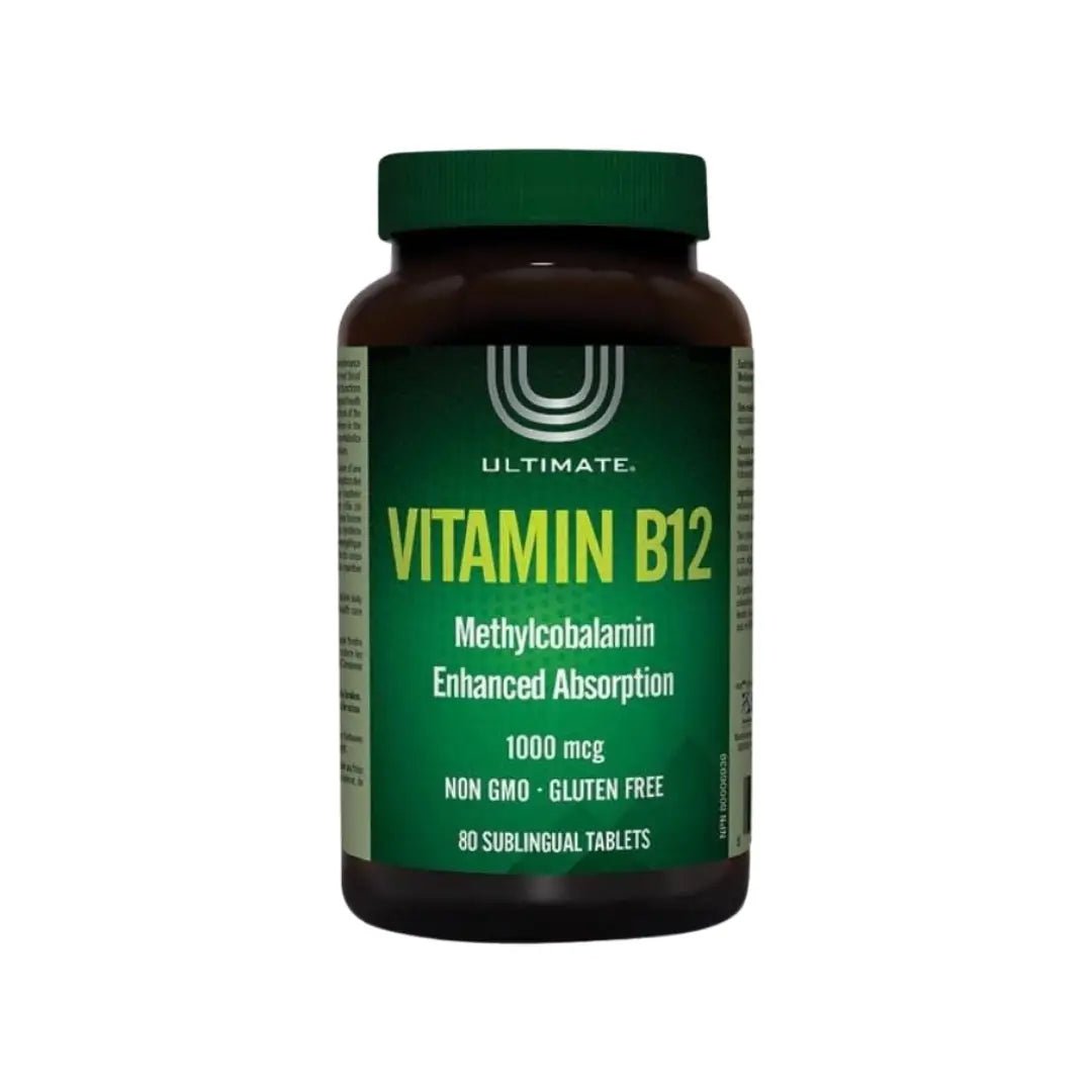 Ultimate Vitamin B12 1000 mcg 80 Sublingual Tablets