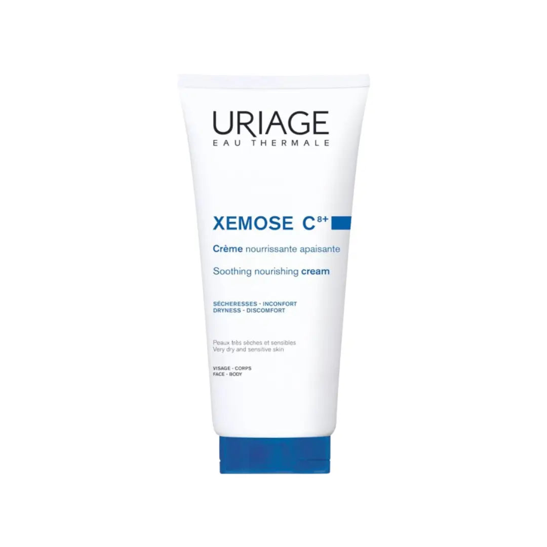 Uriage Xémose Lipid-Replenishing Cream 200ml nourishing face and body moisturizer for very dry and sensitive skin.