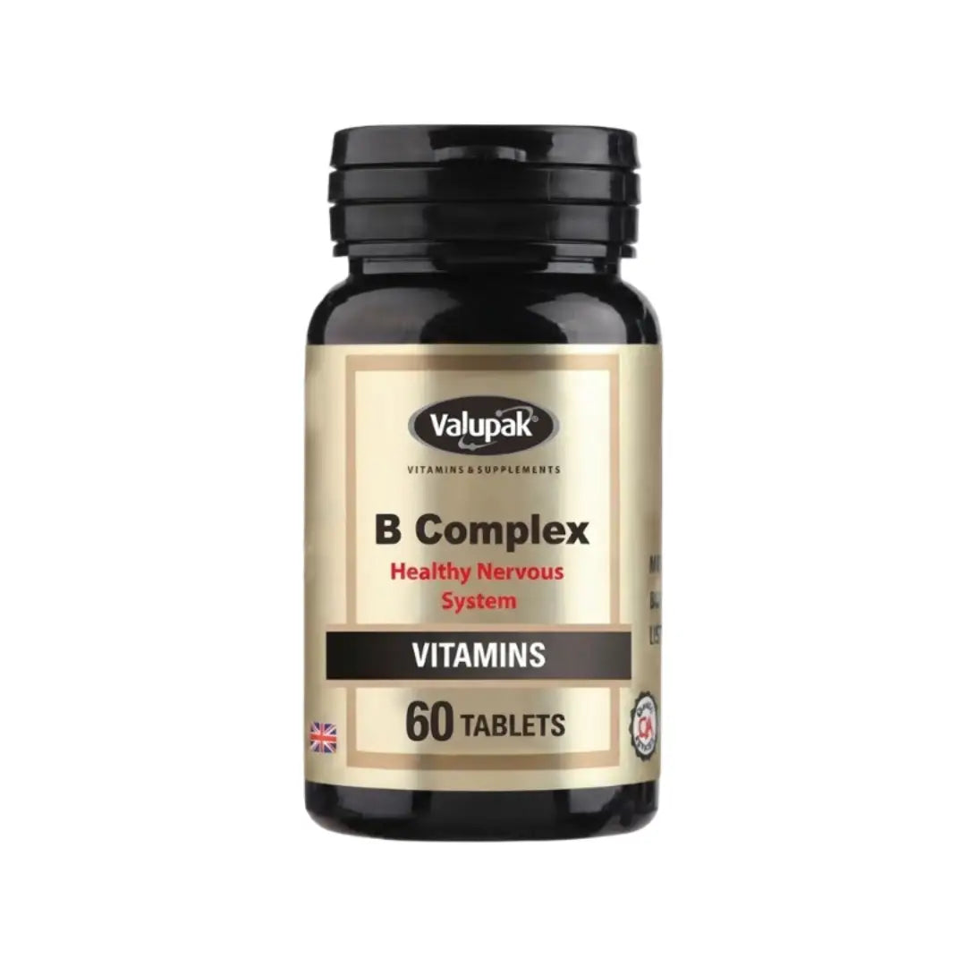 Valupak Vitamin B Complex Tablets 60s – Daily B Vitamin Food Supplement