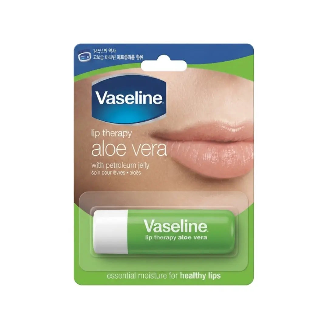 Vaseline Aloe Vera Lip Balm 4.8g – Moisturizing Lip Care for Soft & Hydrated Lips