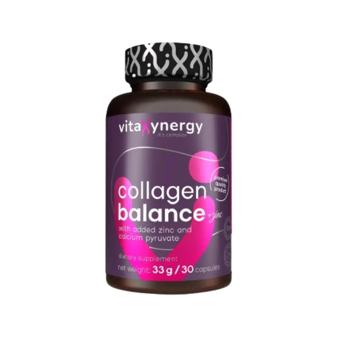 Vitaxynergy Collagen Balance + Zinc Capsules 30s – Collagen & Multinutrient Supplement for Skin & Joint Support