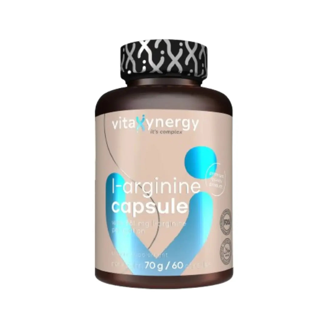 Vitaxynergy L-Arginine Capsules 60s – Amino Acid Supplement for Circulation & Performance Support