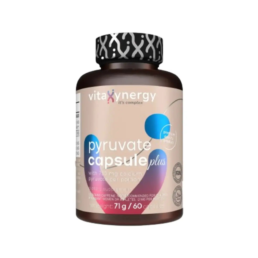 Vitaxynergy Pyruvate Plus Capsules 60s – Energy Metabolism & Active Lifestyle Support Supplement