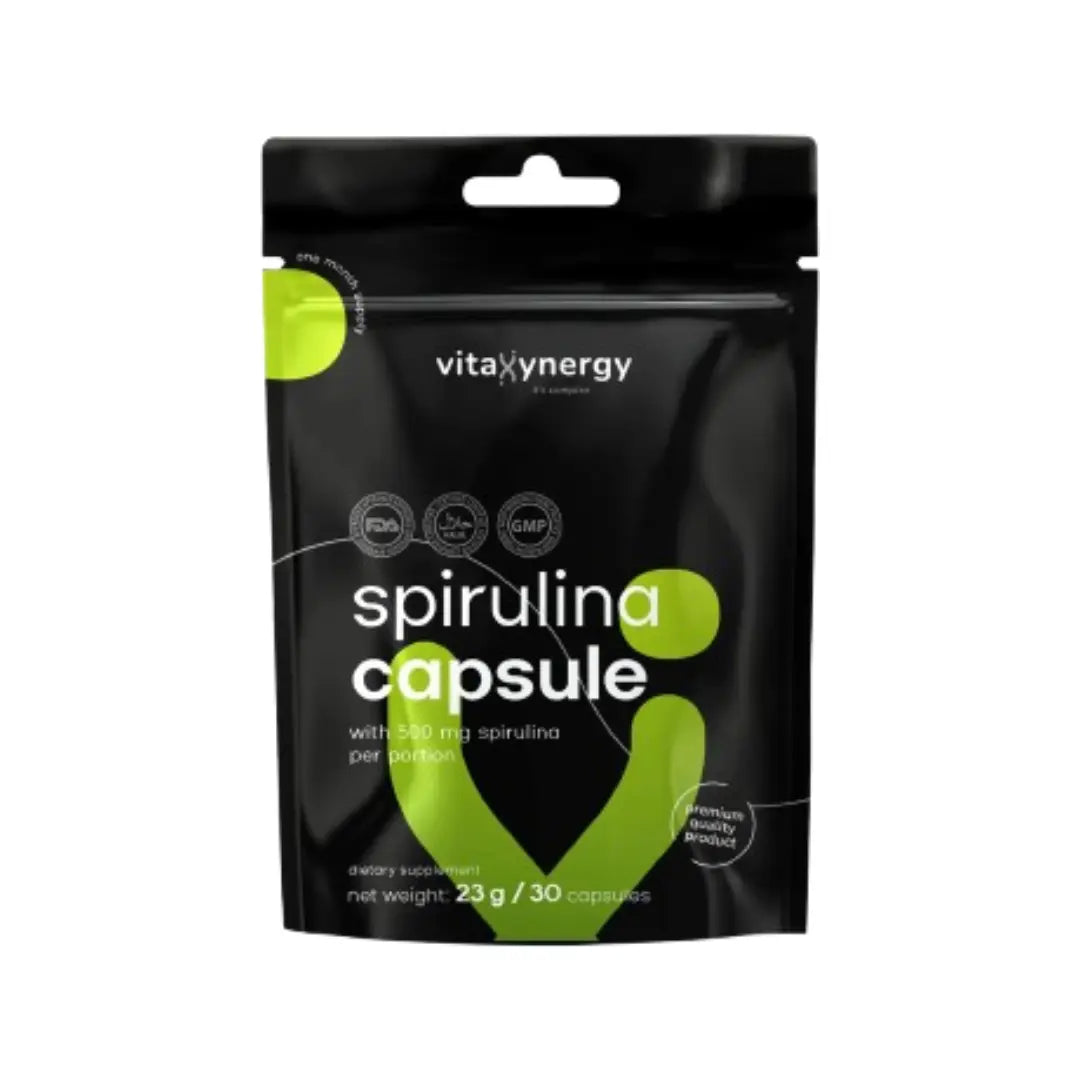 Vitaxynergy Spirulina Capsules 30s – Natural Algae Supplement for Daily Nutrition & Vitality Support