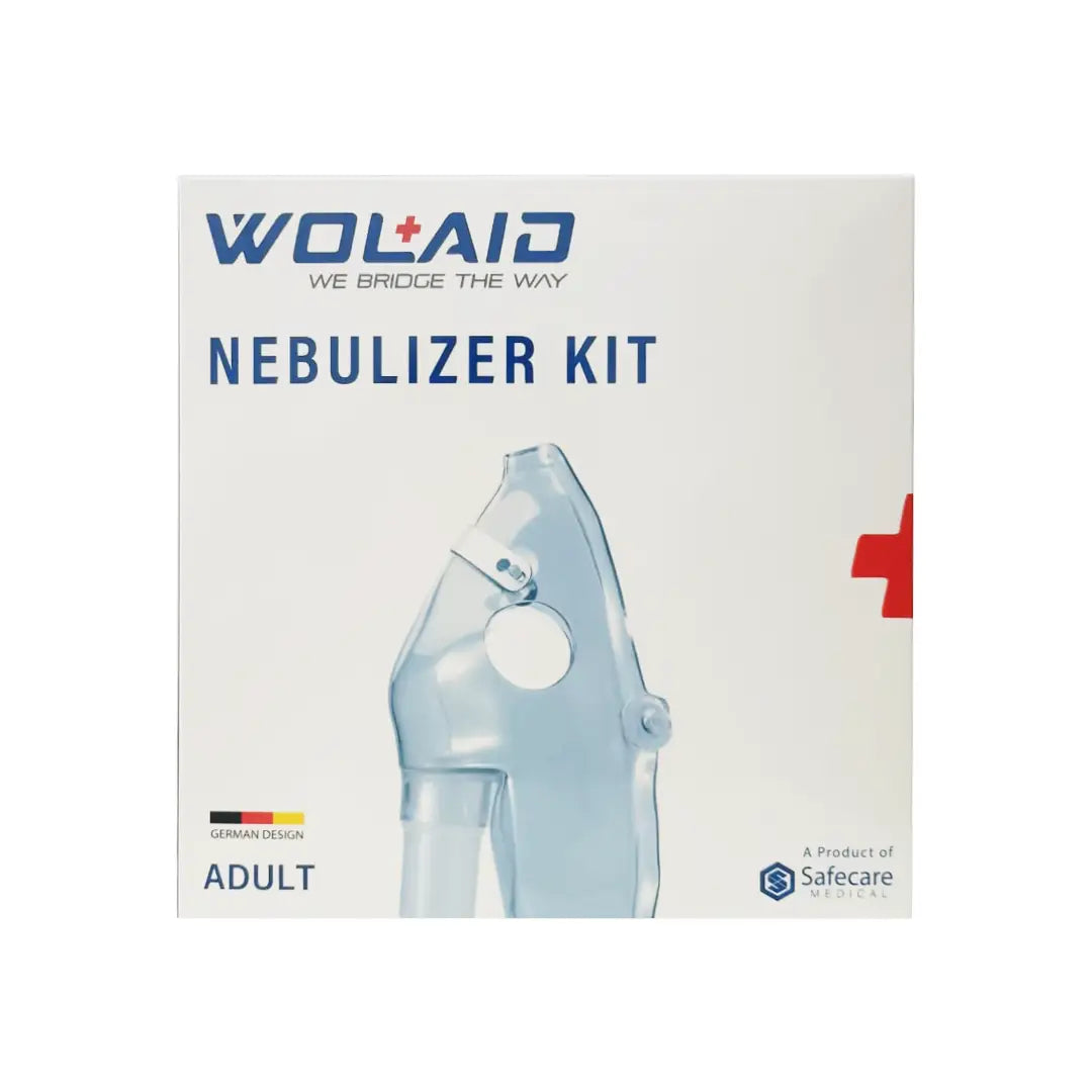 Wolaid mesh nebulizer adult mask front view