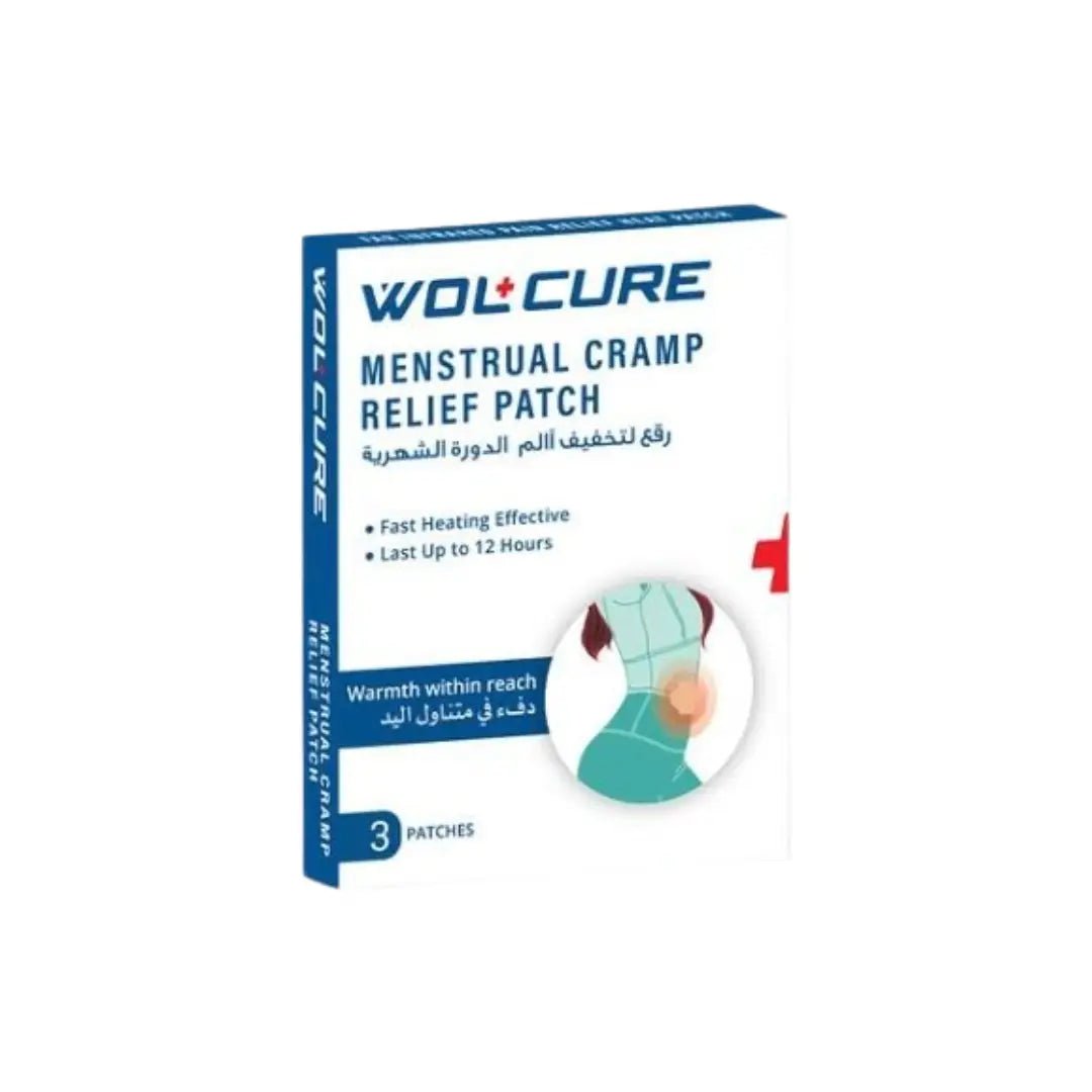 Wolcure Menstrual Cramp Relief Patch 3s soothing heat patch for period pain and muscle relaxation