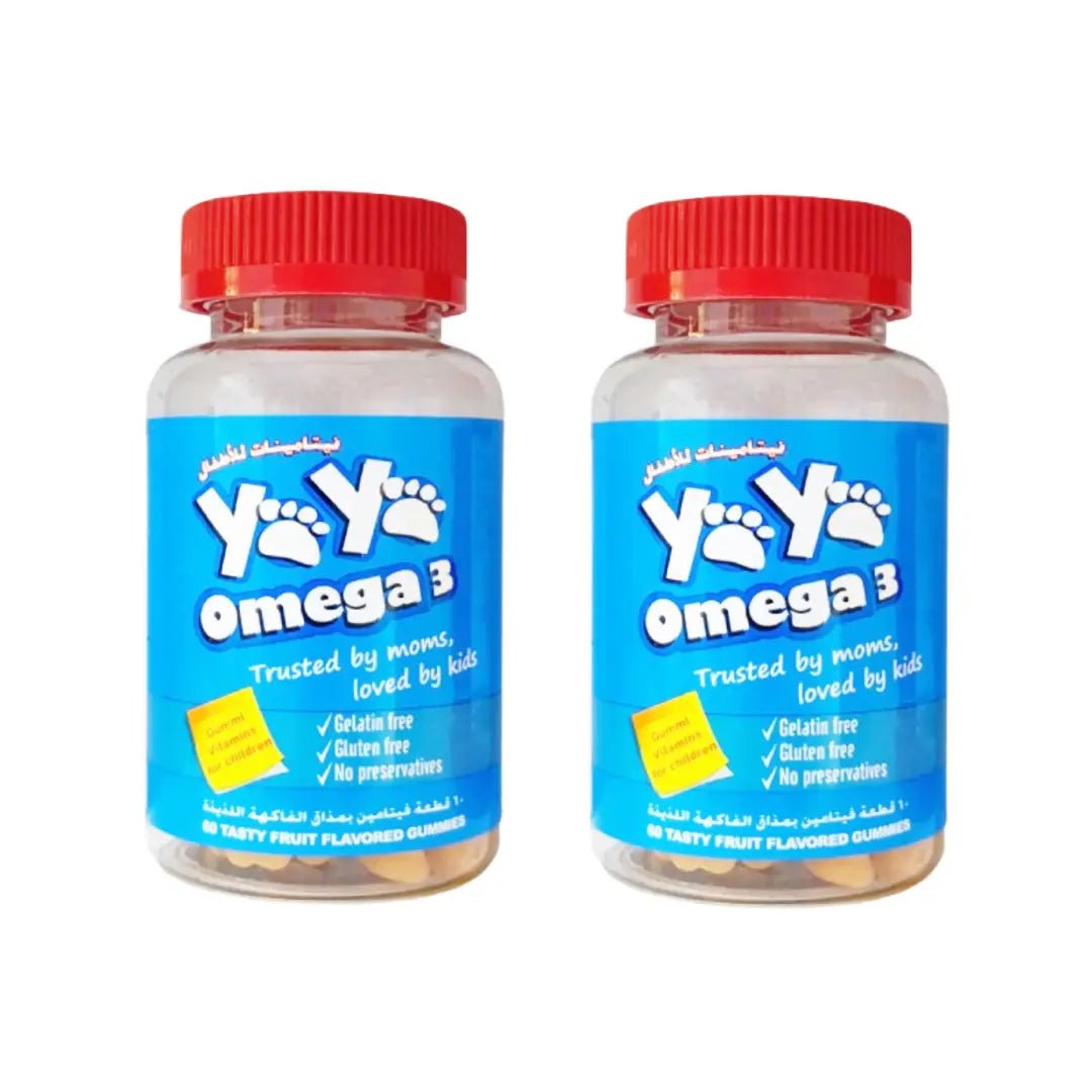 YAYA Omega 3 Fruit Flavored Gummies 60s Daily heart, brain, and overall wellness support supplement in delicious fruit gummies