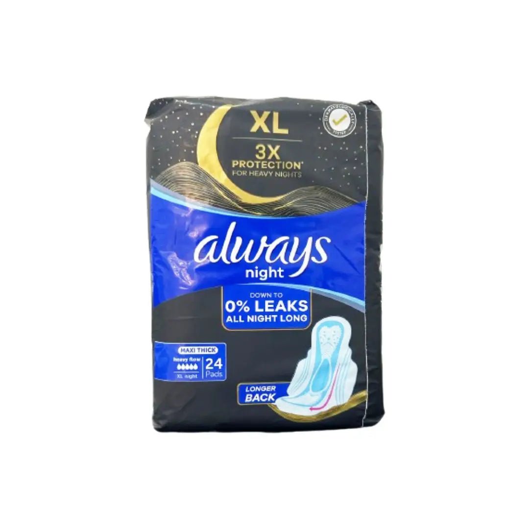 Always Dreamz Maxi Thick Heavy Night Pad With Wings XL 24S