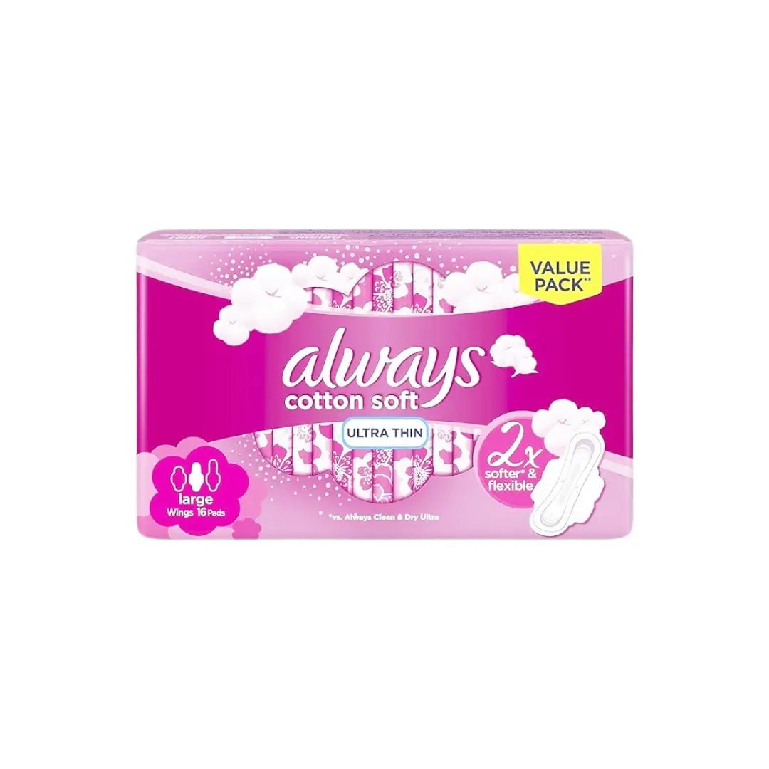 Always Cottony Soft Ultra Thin With Wings Pad 16S
