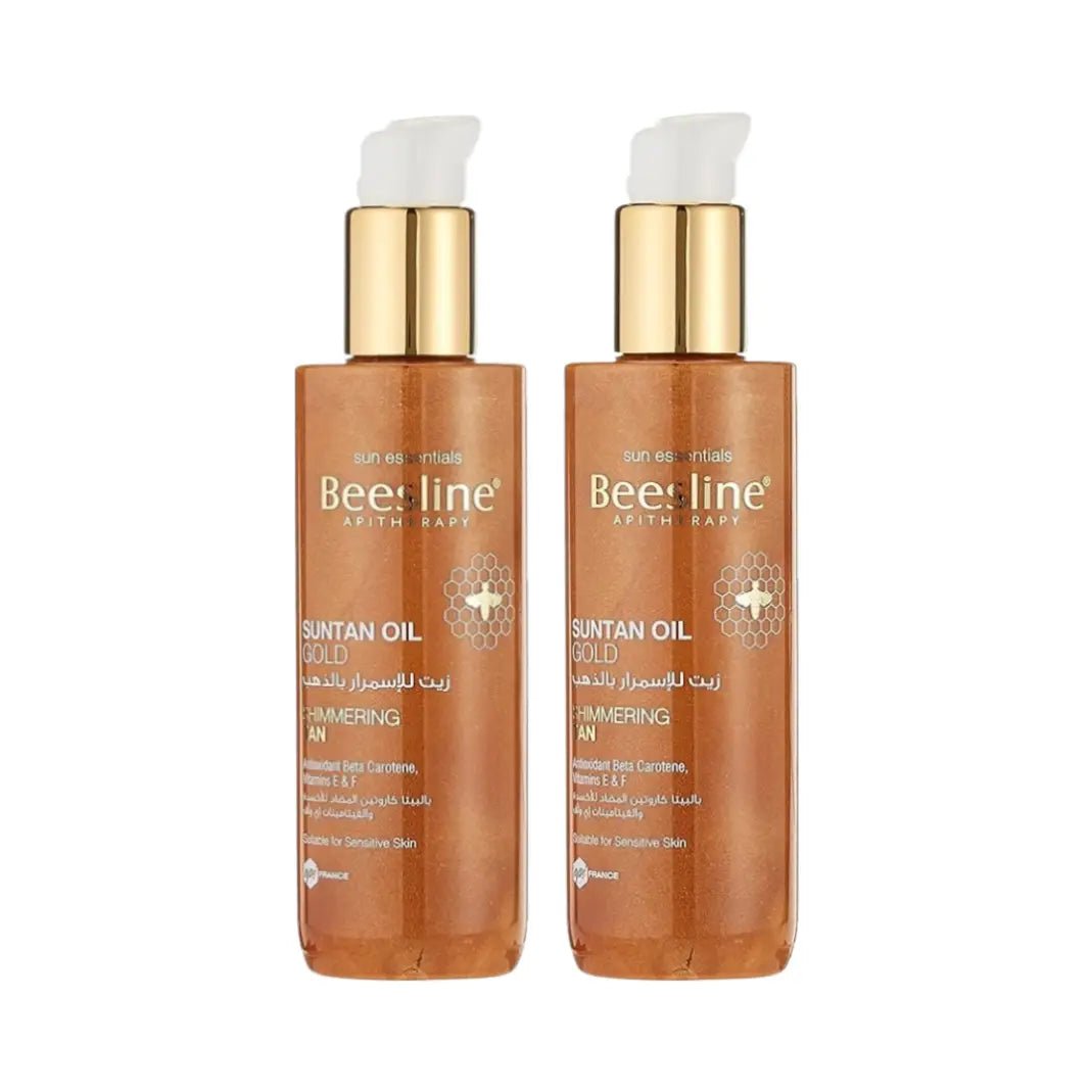 Beesline  Suntan Oil Gold Shimmering Tan 200ML 1+1