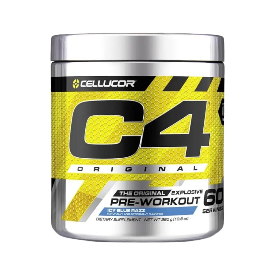 Cellucor C4 The Original Pre-Workout 390G Icy Blue Razz Serv 60