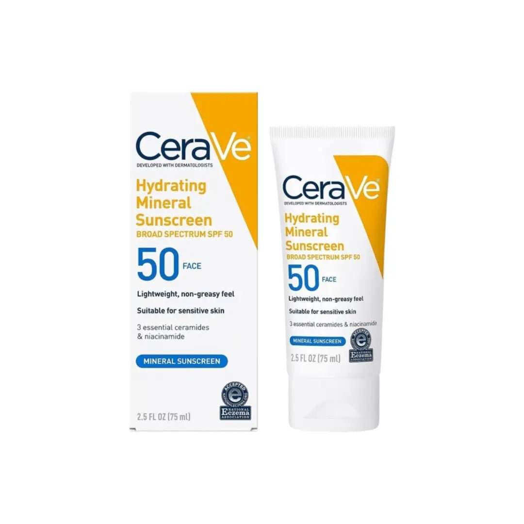 Cerave SPF50 Hyrdating Mineral Sunscreen 75ML