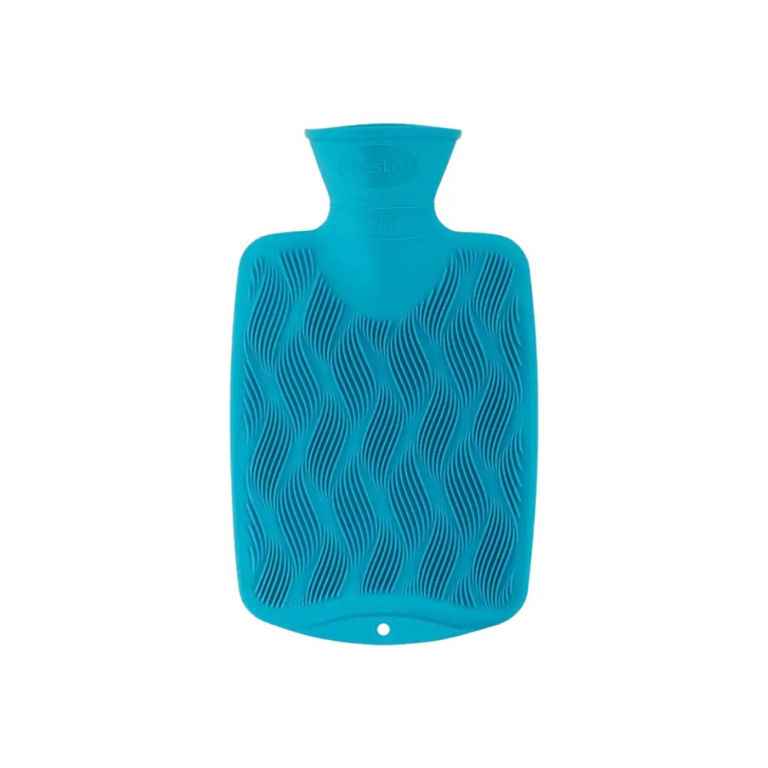 Fashy Children Hot Water Bag Chequer Ribbed Aqua 6404 59