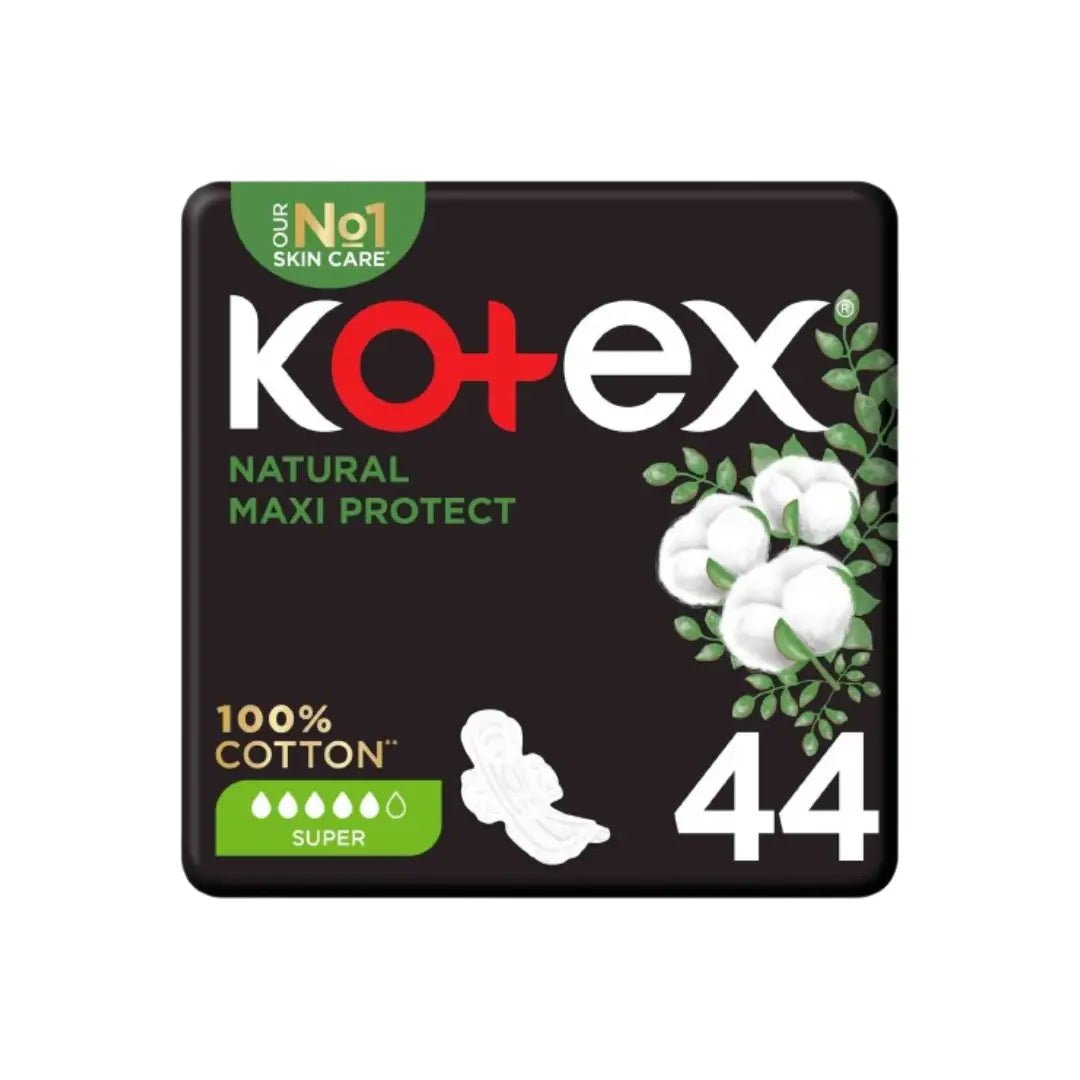 Kotex Natural Maxi Protect Super With Wings Pad 44S