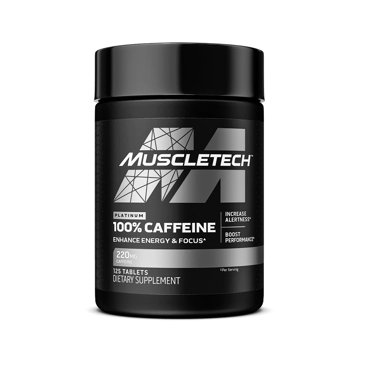 MUSCLE TECH PLATINUM CAFFEINE 220MG TAB 125s