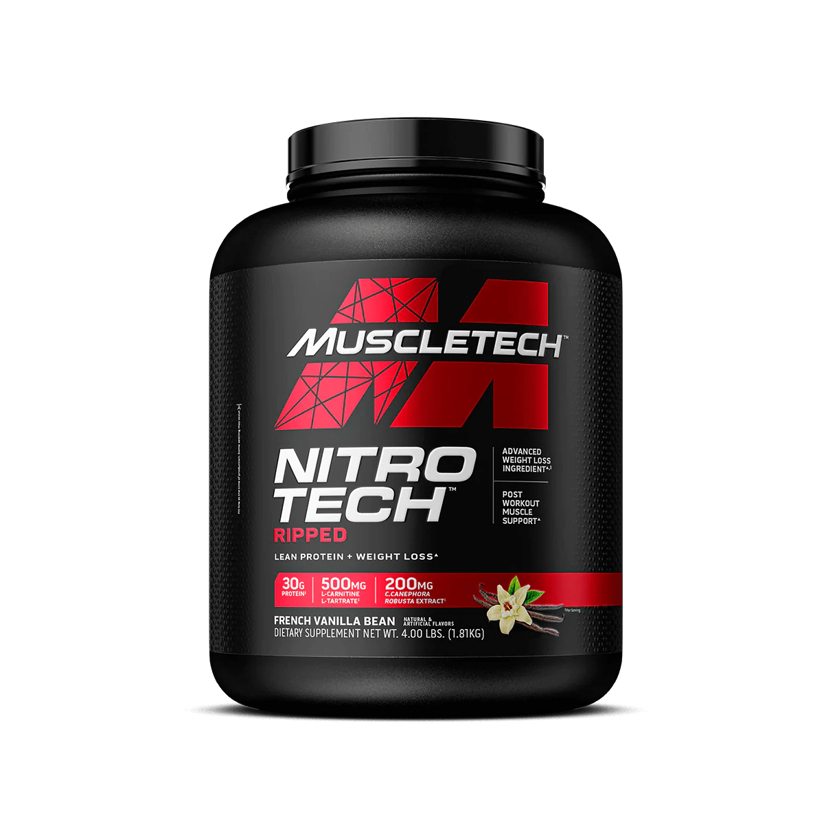MuscleTech NitroTech Protein Powder Ripped 4 lbs