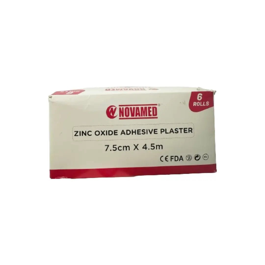 Novamed Zinc Oxide Adhesive Plaster 7.5cm*4.5M 6s