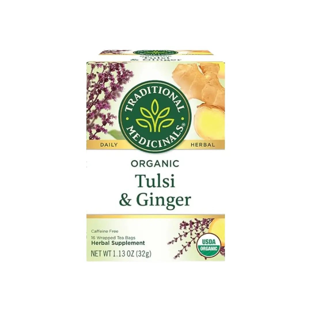 Traditional Medicinals Organic Tulsi & Ginger  Tea Bag 16s