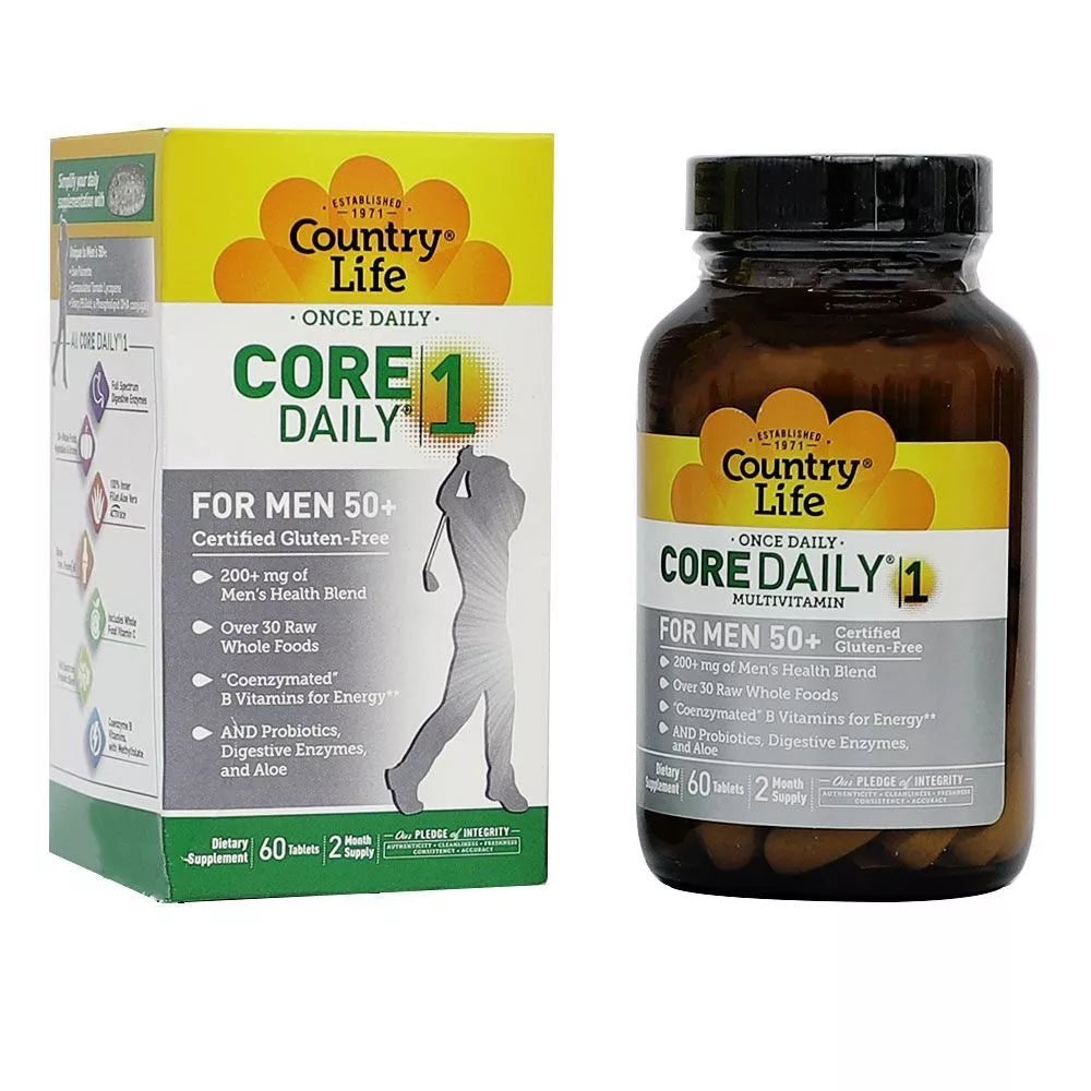 Country Life Core Daily 1 Men 50+ Dietary Supplement, 60 Tablets – Med7 ...
