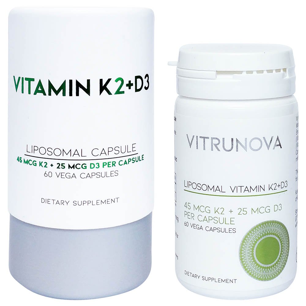 Vitrunova Vitamin K2 + D3 Liposomal 60 Capsules