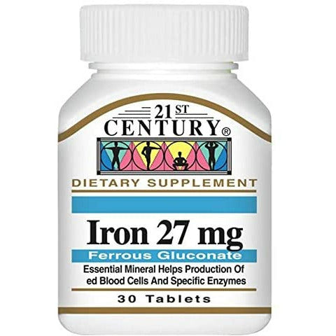 21st Century Iron 27 mg - 30 Tablets - Med7 Online