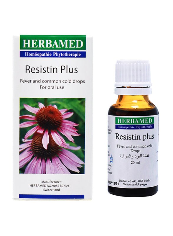 Herbamed Resistin Plus Oral Drops 50ml herbal wellness drops in bottle for daily seasonal support