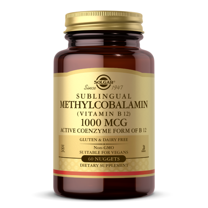 SOLGAR METHYLCOBALAMIN (VITAMIN B12) 1000 MCG NUGGETS 60S - Med7 Online