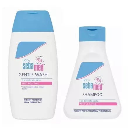 SEBAMED BABY SHAMPOO 150ML+BABY GENTLE WASH 200ML OFFER PACK